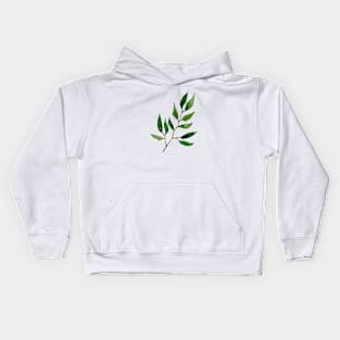 Watercolor twig Kids Hoodie